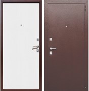 Дверь металлическая Dominanta Беленый дуб (860) правая