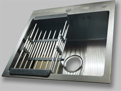 Кухонная мойка 500*450 арт.ST-HS5045BL черный