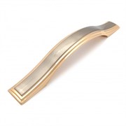 Ручка-скоба мебельная SOLLER 700-96 никель/золото (300,30,10)