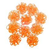 Ротанг шары-петельки ярко-оранжевый набор 10 шт 2289752