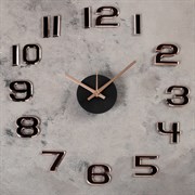 Часы-наклейка DIY Данбери золотистые 50см, плавный ход (+механизм) микс 4432443