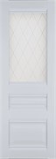 Полотно ЛЕСКОМ дверное Экшпон НЕСТАНДАРТ Венеция-2 белый софт витражное стекло 220*80