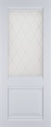 Полотно ЛЕСКОМ дверное Экшпон Венеция белый софт витражное стекло 80