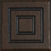 Элемент ЛЕСКОМ квадратный 80*80 ясень коричневый/черная патина