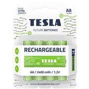 Батарейка TESLA AA GREEN+RECHARGEABLE аккумуляторная (HR6/BLISTER FOIL 4PCS) 1099137209