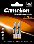 Батарейки CAMELION AAA-1100mAh Ni-Mh (NH-AAA1100BP2, аккумулятор,1,2В) BL-2шт (блистер) 7372