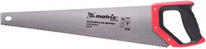 Ножовка MATRIX по дереву,500 мм,волновая вырубка,3-4 TPI,зуб 2D,каленый зуб,двухкомп.руко-ка.23560