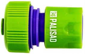 Соединитель PALISAD пластмассовый быстросъемный для шланга 3/4, аквастоп 66165