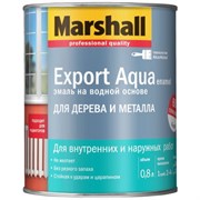 Эмаль водная MARSHALL EXPORT Aqua черная полуматовая 0,8л 5235342