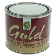 Эмаль РАДУГА GOLD декоративная акриловая, металлик, атмосферостойкая (0,3л)