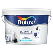 Краска водоэмульсионная Dulux 3D White матовая BW 9л
