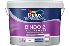 Краска водоэмульсионная Dulux Bindo 2 проф.белосн. глубокомат. 4,5л 5309534