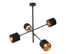 Светильник потолочный ESCADA 1109/4P E14*40W Black/Gold