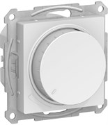 Светорегулятор WESSEN AtlasDesign поворотно-нажимной, 630Вт, механизм, белый ATN000136