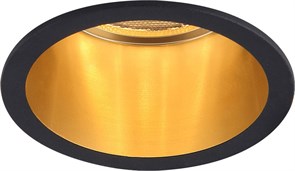 Светильник потолочный FERON встраиваемый DL6003 MR16 G5.3 алюминий, черный+золото 29731