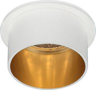 Светильник потолочный FERON встраиваемый DL6005 MR16 G5.3 алюминий, белый+золото 29734