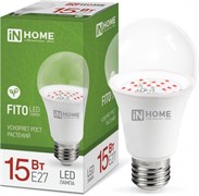 Лампа светодиодная IN HOME LED-A60-FITO 15W 230В Е27
