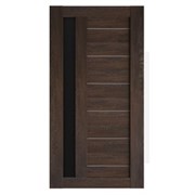 Полотно ЛЕСКОМ дверное Экшпон Техно-11 шале морёный стекло черное 70