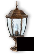 Светильник Заря садово-парковый черный маленький рефельный 7706-SR
