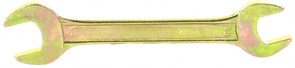 Ключ СИБРТЕХ рожковый 20*22мм желтый цинк 14312