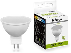 Лампа светодиодная Feron 7W 230V G5.3 4000K LB-26 25236