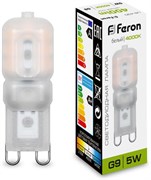 Лампа светодиодная Feron 5W 230V G9 4000K 25637
