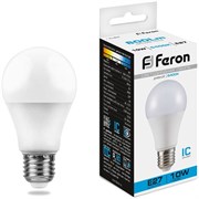 Лампа светодиодная Feron 10W 230V E27 6400K A60 25459
