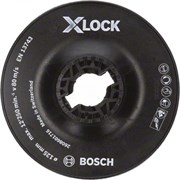 Тарелка BOSCH опорная с зажимом X-LOCK 125мм жесткая 2608601716