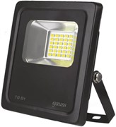 Прожектор светодиодный Gauss LED 10W COB IP65 6500R черный 613100310
