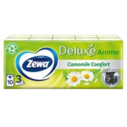 Платочки носовые ZEWA Deluxe Camomile 3 сл 10*10  53107