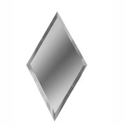 Плитка МСТ зеркальная серебряная РОМБ 200х340мм 10мм с фацетом РЗС1-01