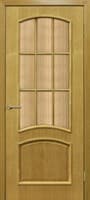 Полотно ОМИС дверное Капри (кора бронза) ПОС 400*2000*40 дуб натуральный тонированный