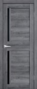 Полотно дверное Сибирь-Профиль Микрофлекс L22 800 Дуб Стоунвуд 3D черное стекло