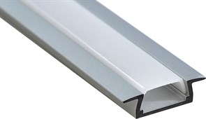 Профиль алюминиевый Feron встраиваемый без крепежей серебро CAB251 10265