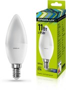Лампа светодиодная ERGOLUX свеча LED-C35-11W-E14-6500K 13620