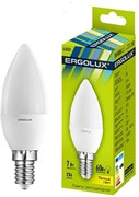 Лампа светодиодная ERGOLUX свеча LED-C35-7W-E14-3000K 12134