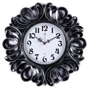 Часы настенные Классика Вермонт черное серебро 45,5см 4551253