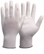 Перчатки МАКО PU Soft-Grip 8/М белые вязаные из полиэстра с полиуретановым покрытием 951008