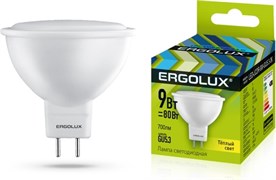 Лампа светодиодная ERGOLUX LED-JCDR-9W-GU5.3-3K 13624