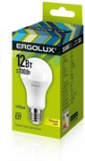 Лампа светодиодная ERGOLUX LED-A60-12W-E27-3K ЛОН 12150