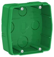 Коробка WESSEN BLANCA BLNMK000001 С/У для силовых розеток,зеленая