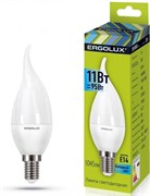 Лампа светодиодная ERGOLUX свеча на ветру LED-CA35-11W-E14-4500K 14235
