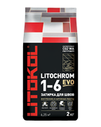Затирка LITOCHROM 1-6 EVO LE 145 черный уголь 2 кг
