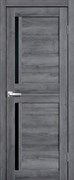 Полотно дверное Сибирь-Профиль Микрофлекс L22 900 Дуб Стоунвуд 3D черное стекло