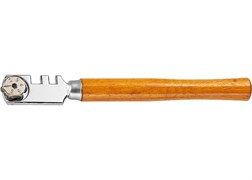Стеклорез SPARTA 6-роликовый с деревянной ручкой 872235