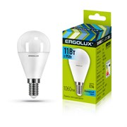 Лампа светодиодная ERGOLUX Шар LED-G45-11W-E14-4K 13628