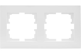 Рамка LEZARD VESNA 2-ая горизонтальная, белая 742-0200-147