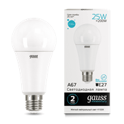Лампа GAUSS LED Elementary A67 25W E27 4100K 73225