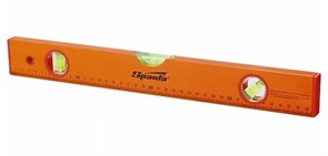 Уровень SPARTA алюминиевый 1200 мм, 3 глазка, желтый, линейка 330325
