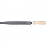 Напильник СИБРТЕХ 250мм, плоский, деревянная ручка 16229